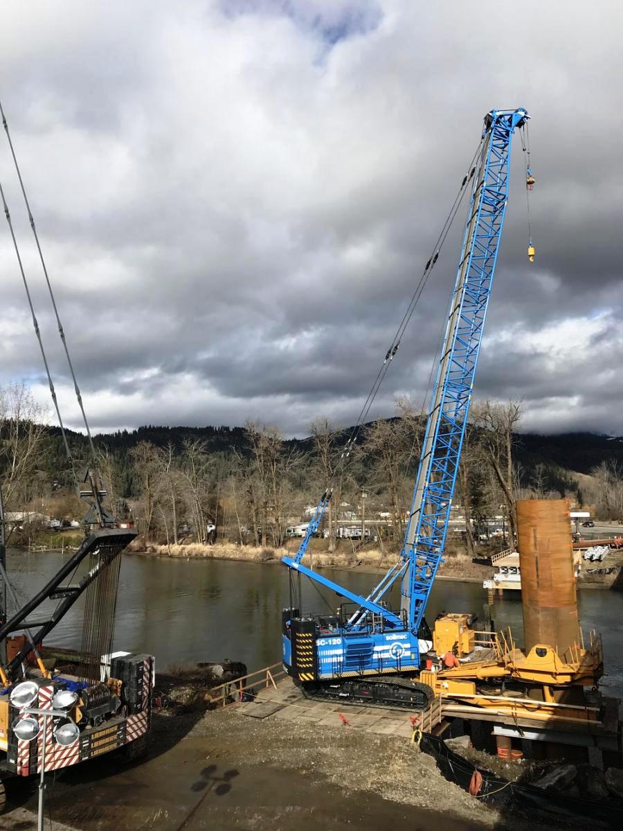 SoilmecSpa's tweet photo. The #Soilmec #SC120 #crane, equipped with casing oscillator and clamshell, was used for the #foundationWorks on 2 bridges in northern #Idaho. The project involved the replacement of the original structures on the Idaho Highway 3 (ID-3) https://t.co/btcSeG9rng
#hydraulicrotary https://t.co/ty3tGvnwXQ