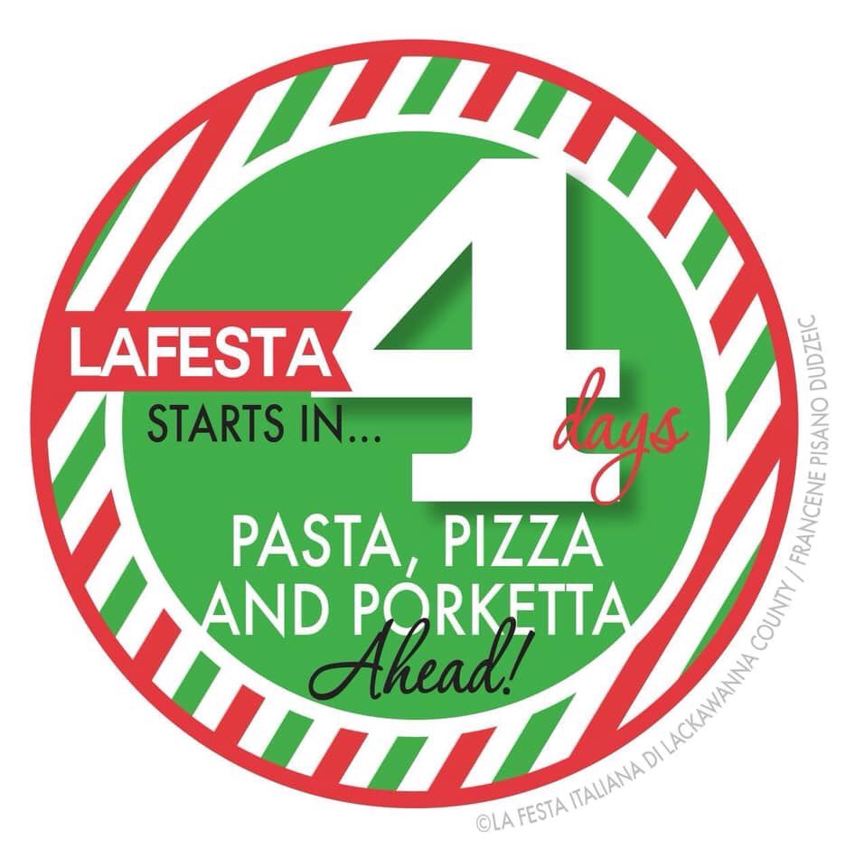 We’re getting ready to see you this weekend on Courthouse Square in Scranton, Pa! #lafesta #lafesta2019 #lafestascranton #festa #nepa #mangia #ciao #grazie #italy #scrantalian #electriccity #labordayweekend #laborday2019