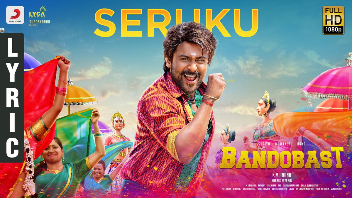 baraju_SuperHit's tweet photo. The rustic #Seruku from #Bandobast Packed with great energy is out now

➡️ https://t.co/wOzR0Ze2GN

@Suriya_offl @anavenkat @Jharrisjayaraj @LycaProductions @sayyeshaa @arya_offl @bomanirani @Mohanlal https://t.co/gC5NS0wy8G