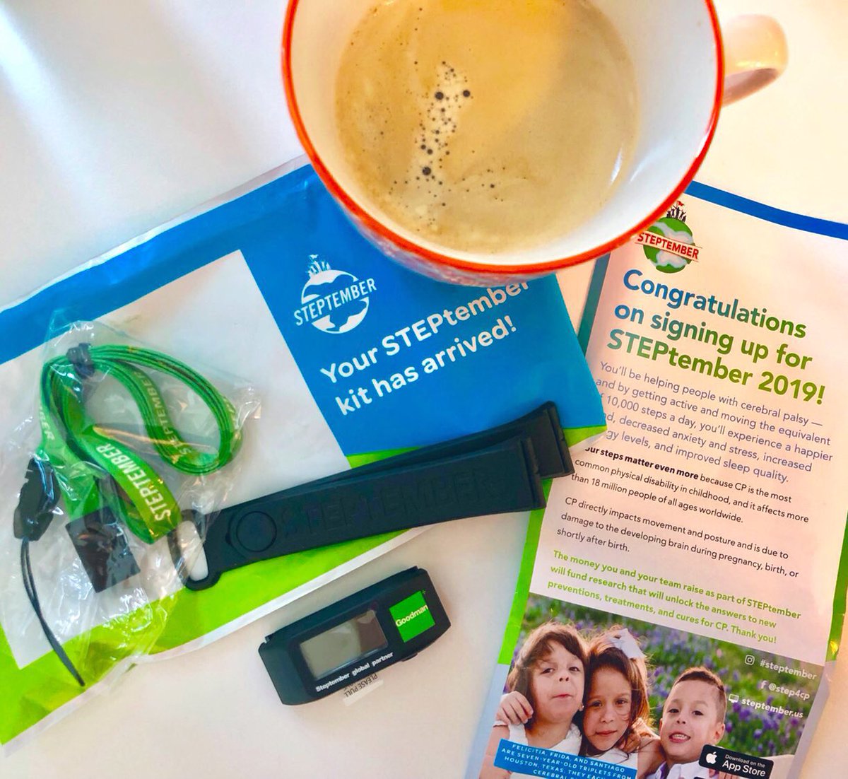 Way to start the day: #STEPtember is just around the corner 🙌🏽 @FTIGermany and colleagues all over the world will be raising their pulses to raise funds and awareness for cerebral palsy research. I hope you’ll be rooting for us 👫👭👬#FTIteam #makeyourstepscount <a href="/FTIConsulting/">FTI Consulting</a>