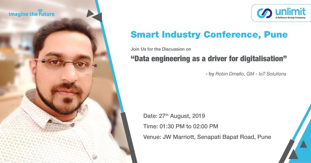 UnlimitReliance's tweet photo. Join us for the Discussion on "Data Engineering as a driver for digitalisation" #IoT #SIC #InternetofThings #FutureOfTechnology #Automation #SmartCities #Digital #Conferences#India #EventsAlert #ArtificalIntelligence https://t.co/hKuWfprRbL