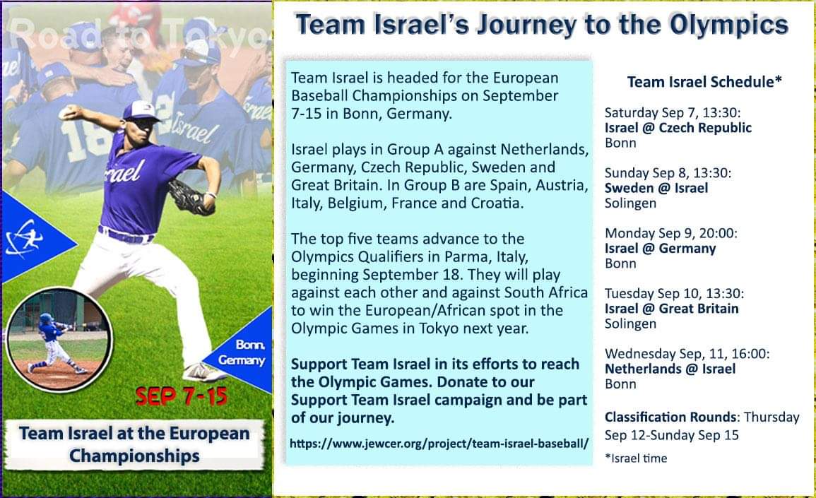 ILBaseball's tweet image. Counting the days
Please support this amazing journey - donate today jewcer.org/project/team-i… 
 #roadtoolympics #israelbaseball #EuropeanChampionships2019