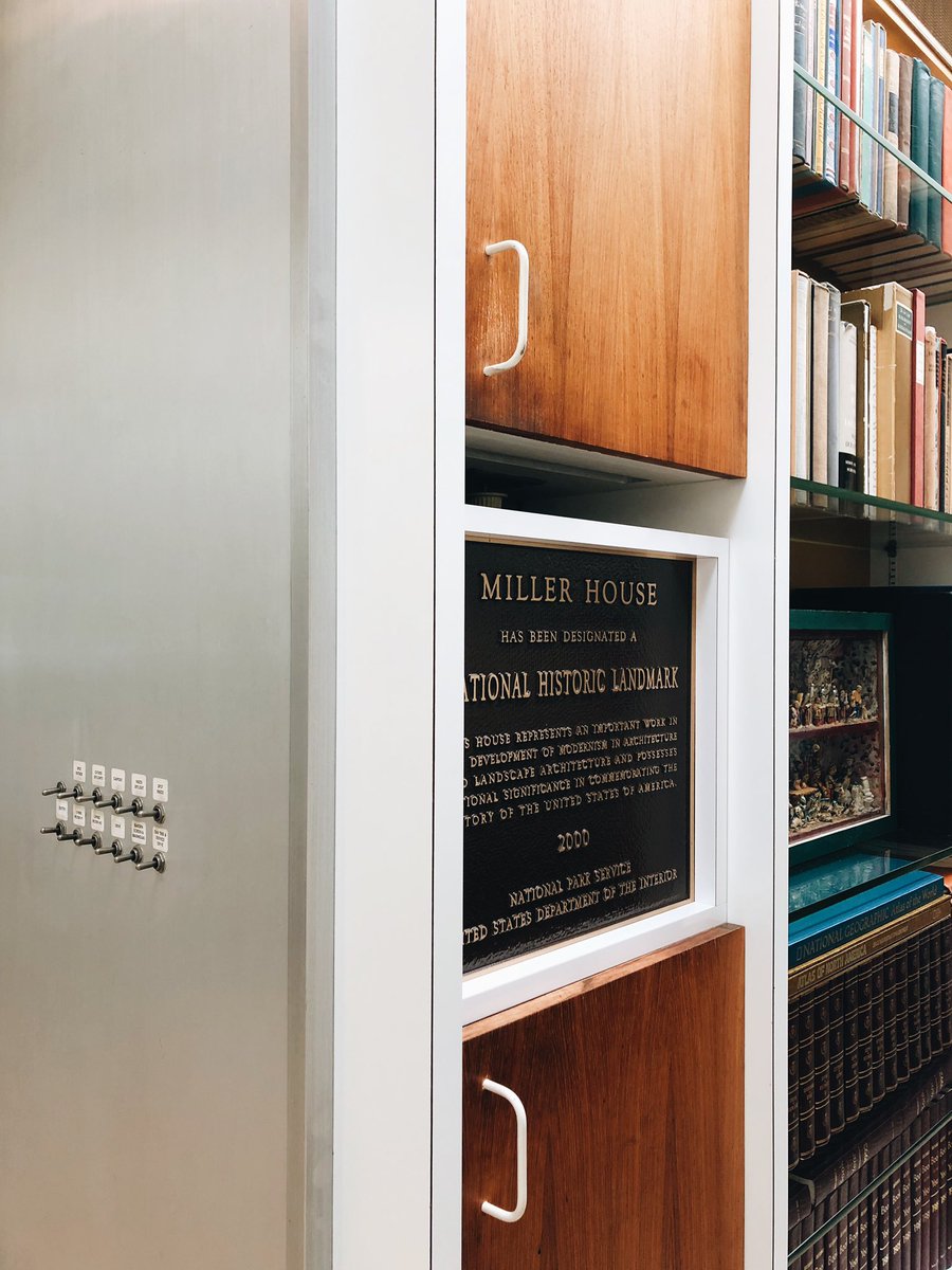 kelseykeith's tweet photo. Naturally, a visit to the Miller House by Eero Saarinen + Alexander Girard + Dan Kiley (+ Xenia Miller’s sewing circle) https://t.co/DMTJ4OkyCs