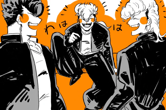 ワンドロみたいな落書き量産してる🐺
#天ノ川高校ツッパリ道ケルベロス
 #天ノ川高校ツッパリ道 