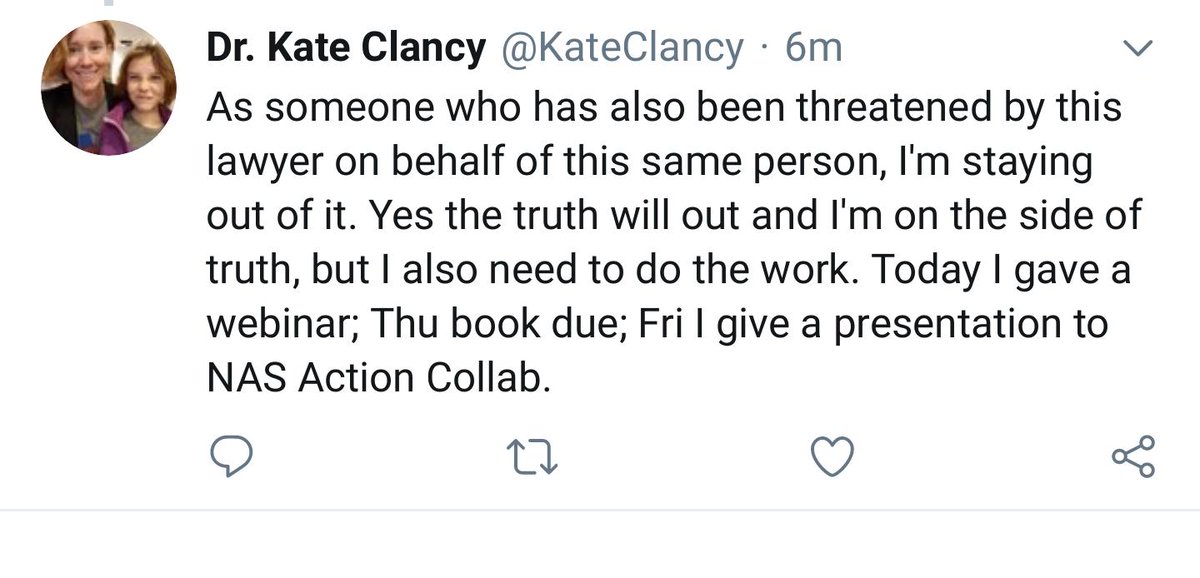 ShinjitsuS's tweet photo. @AAS_Women Also, ask @McLNeuro of @MeTooSTEM why use lawyers to go after #WomenInScience #STEM. It's just silence on their end when asked. https://t.co/ukbCvqKMAG