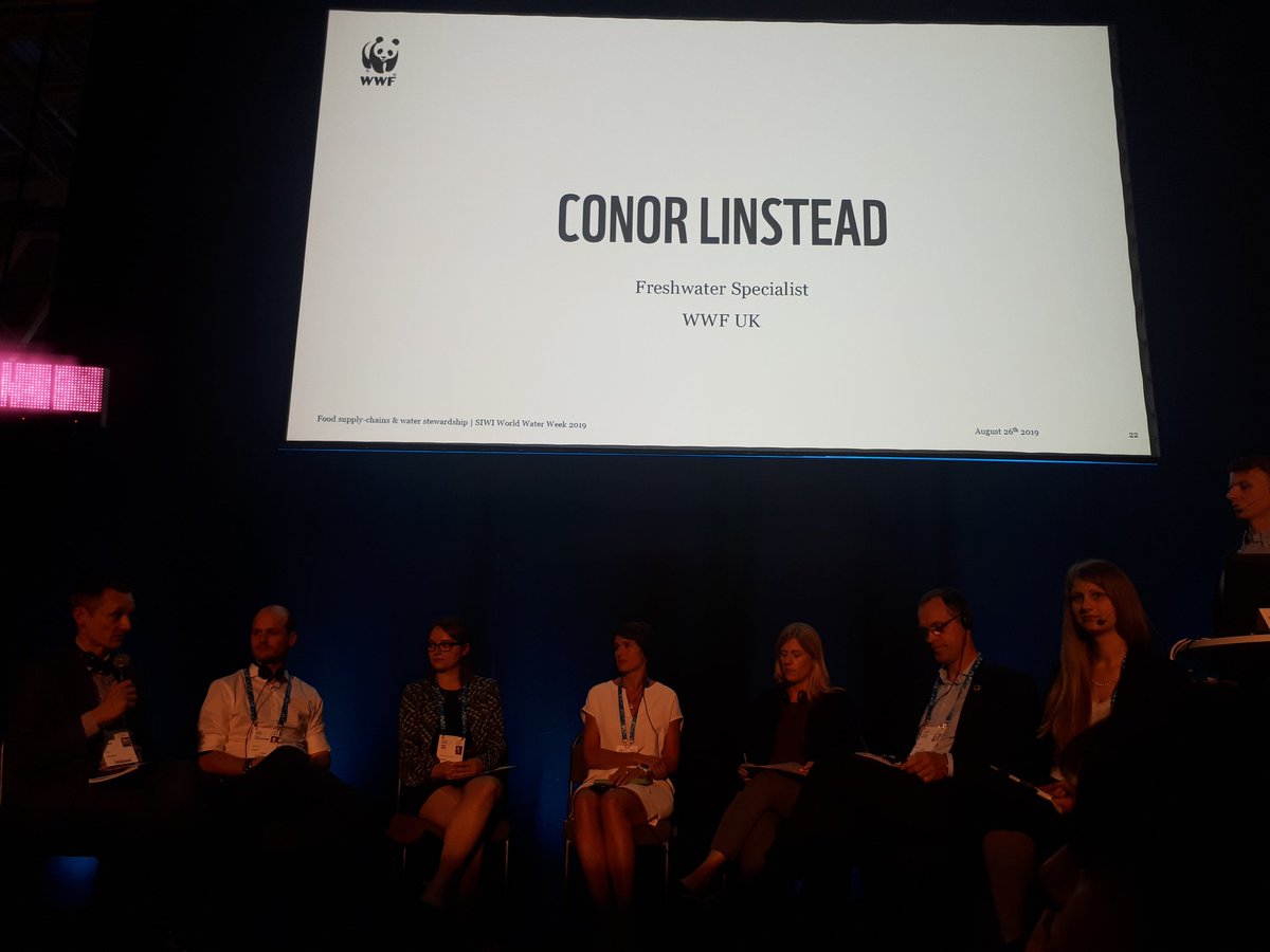 @wwf_uk @conorlinstead speaking at #WWWeek 'sector collaborations powerful in helping to drive improved water governance'