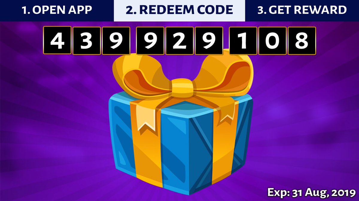 VipSlotsClub's tweet photo. 1. Download &amp; open game - https://t.co/XFN5UZYXBv
2. Click on "Gifts" > "Redeem Code"
3. Enter code &amp; get your FREE GIFT https://t.co/F1xEjtFLD9