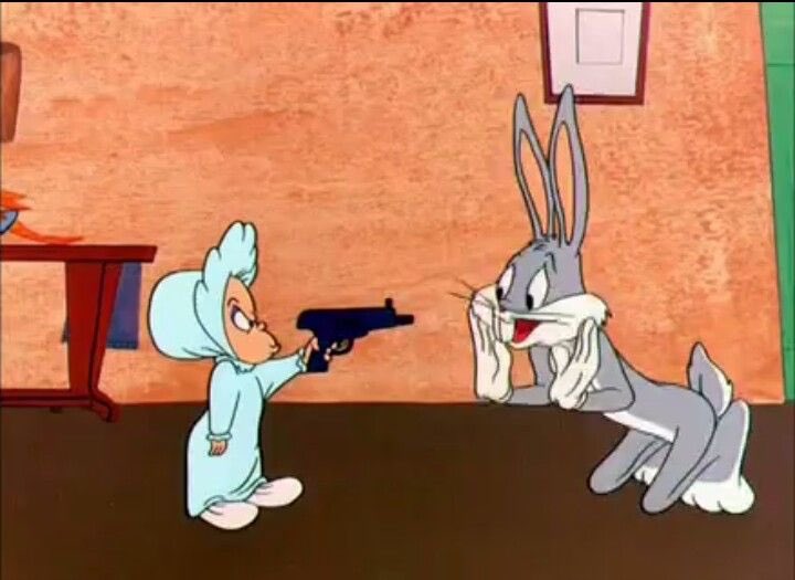 ADHDeanASL's tweet photo. I haven’t trusted a baby since Finster pulled that gun on Bugs https://t.co/CwL8Y7strd