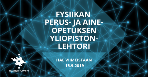 karkitiina's tweet photo. Fysiikan perus- ja aineopetuksen yliopistonlehtorin tehtävä haussa @KumpulaScience , lue lisää ja hae tästä linkistä https://t.co/hph15dpko2 https://t.co/F2Vo7V22In