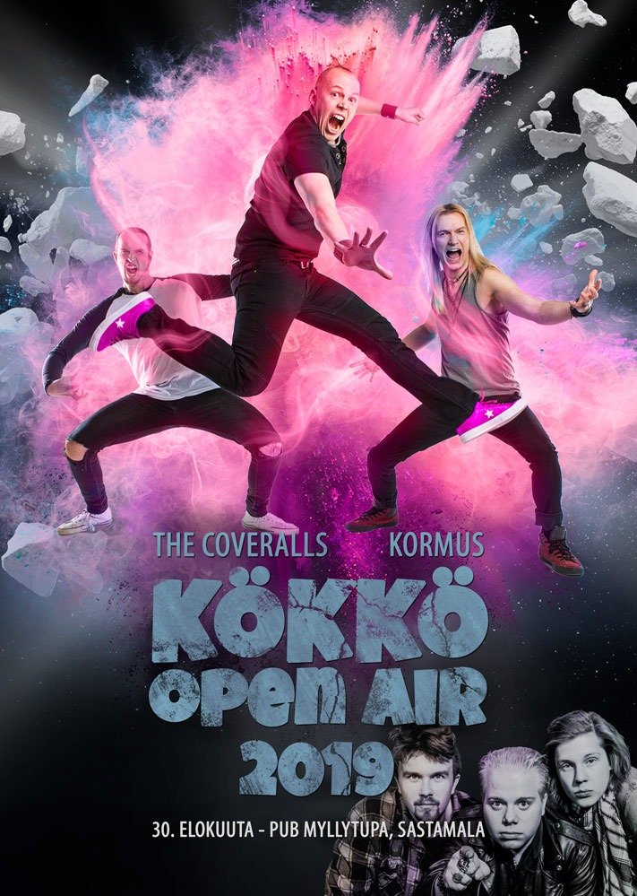 TheCoverallsFin's tweet photo. Legendaarinen Kökkö Open Air juhlitaan tänä perjantaina Äetsän Myllytuvalla. Lavalla n. klo 21 @kormusband ja n. klo 23 #thecoveralls. Pääsymaksu 5e. #äetsä #keikyä #sastamala #tapahtumat #kökköopenair https://t.co/QdLkCgFbYy