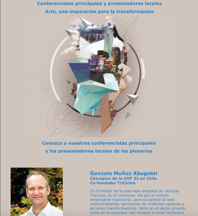 Transform2019's tweet photo. ¡Dale una mirada al último boletín de la Conferencia de Transformación donde presentamos las actividades artísticas de la Conferencia, nuestros conferencistas principales y mucho más! Ve a nuestra página web para ver los boletines https://t.co/E9zFe1jpjr #CambioClimatico #COP25 https://t.co/DaYCd3kfZe