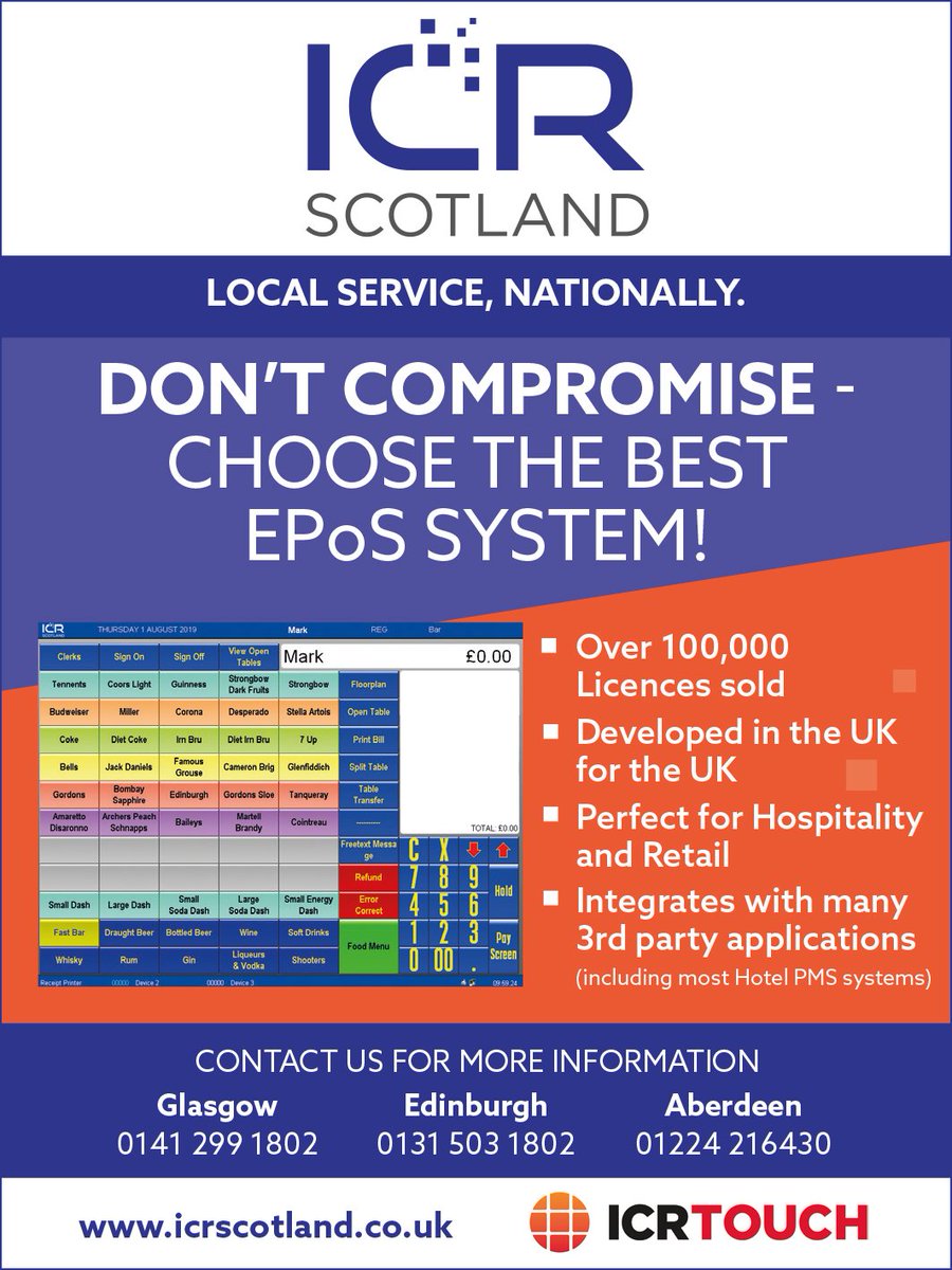 ICRScotland's tweet photo. #TouchPoint from @icrtouch is a market leading front of house EPoS application suitable for any business.
Since 1999 TouchPoint has been continuously developed to be the most intuitive EPoS system in the world.
#EposScotland #BarEpos #RetailEpos #RestaurantEpos #HotelEpos https://t.co/ptYqZUzdXI