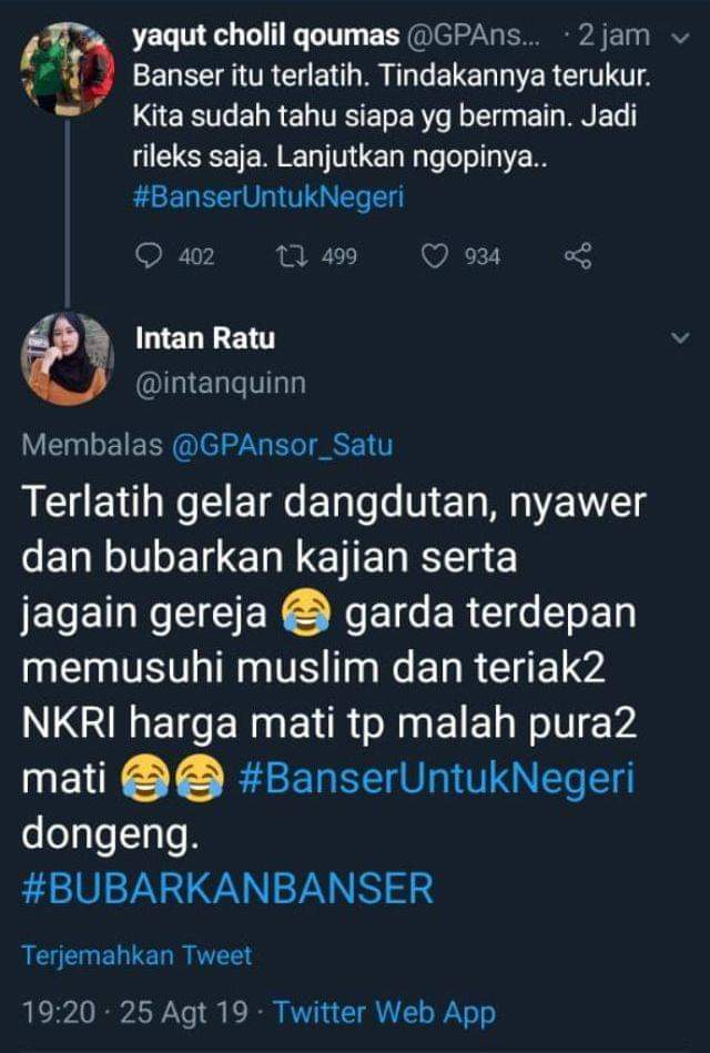 Elweeldan's tweet photo. Gamau ikutan pasang Hastag #BubarkanBanser, wong bolodewe kok, sama2 muslimnya... 😀✌🙏😎 https://t.co/ndmaqi4LAy