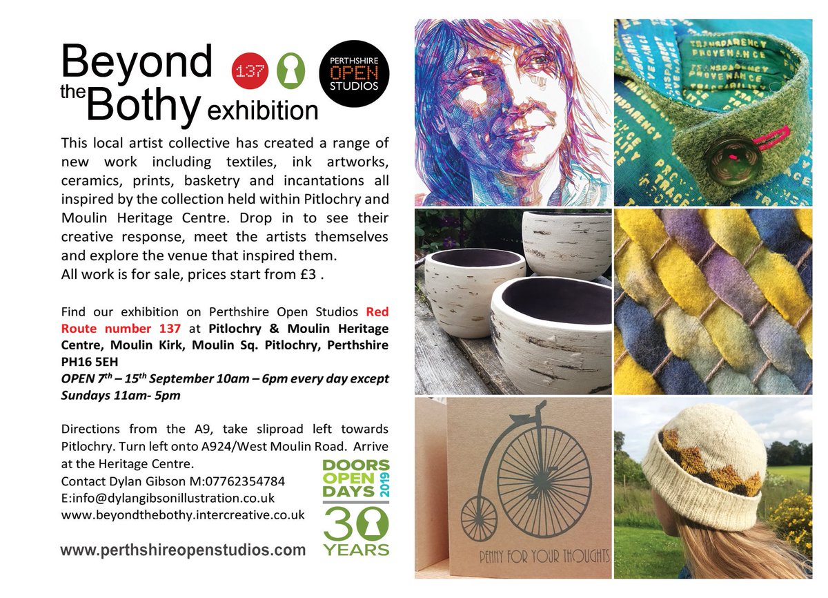 Dylanillo's tweet photo. See what my arty mates do with some space to exhibit. Visit Pitlochry & Moulin Heritage Centre and see my biro portraits too. https://t.co/xU4DTZsI1K #POS #POS19 #perth https://t.co/VqR8Xg8i6W