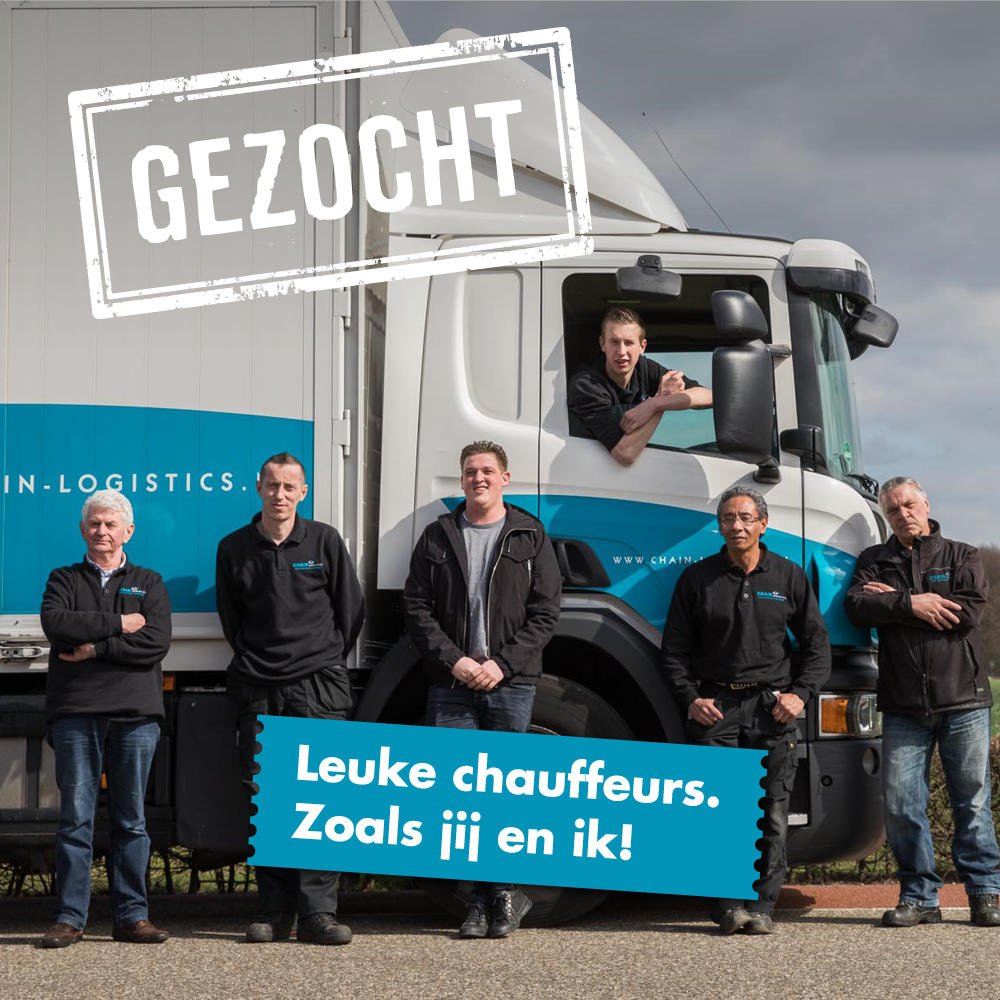 Leuke #chauffeurs gezocht! Ben jij in bezit van rijbewijs B en op zoek naar een nieuwe job? Solliciteer dan bij #chainlogistics! Kijk voor meer info op chain-logistics.nl/over-ons/werke…