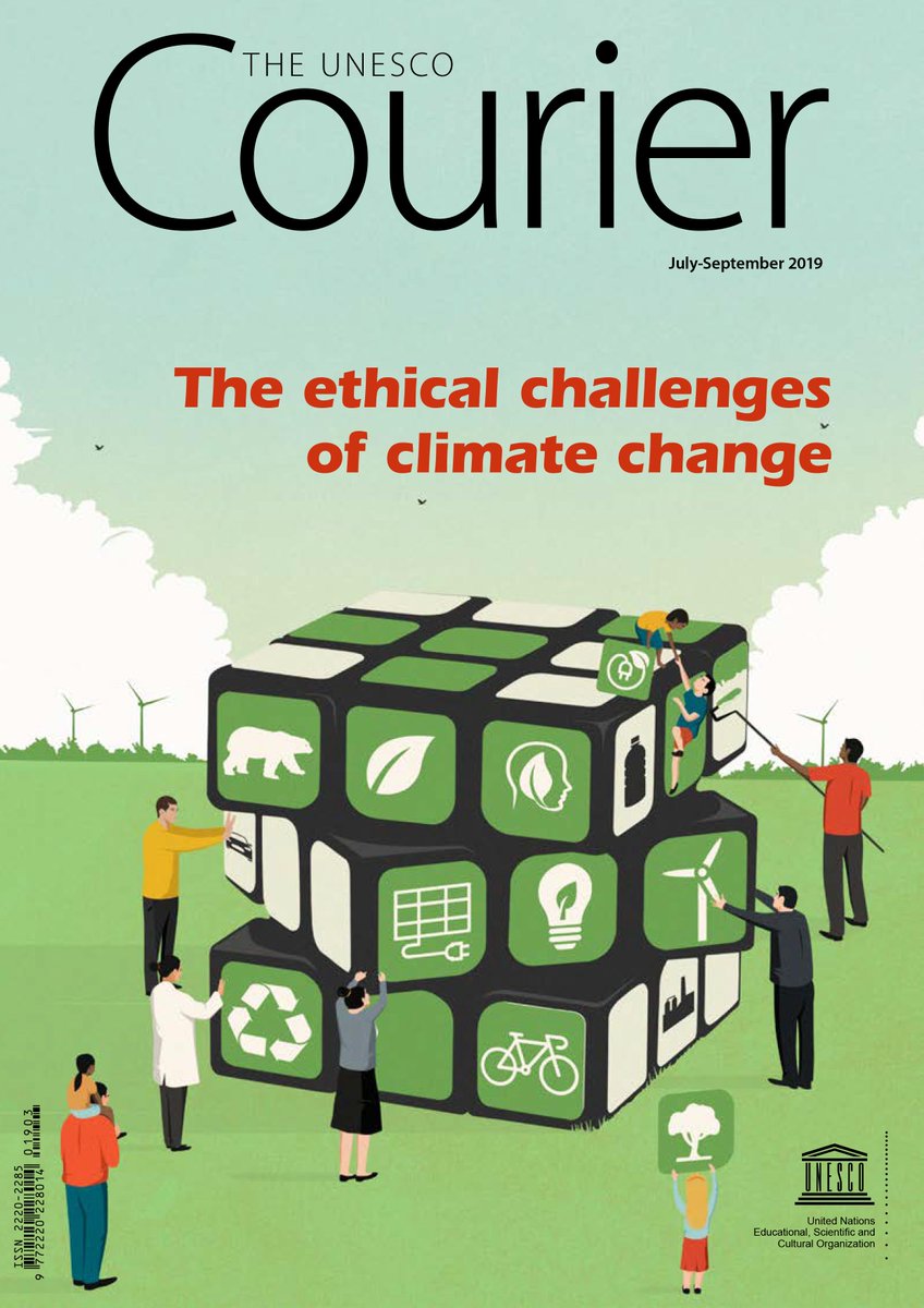 The cover for the last issue of Unesco Courier "The ethical challenges of climate change" <a href="/AnnaGoodsonMgmt/">Anna Goodson Illustration Agency</a>
#illustrator #illustration