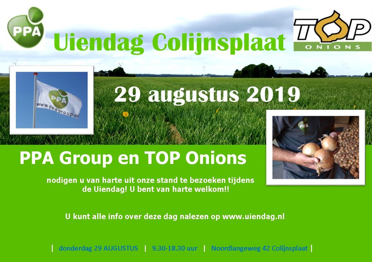 U bent weer meer dan welkom in de gezelligste stand op de 'Landelijke Uiendag 2019'. Onze PPA-medewerkers rekenen op uw komst! Tot donderdag!😎🌭🍹☕️