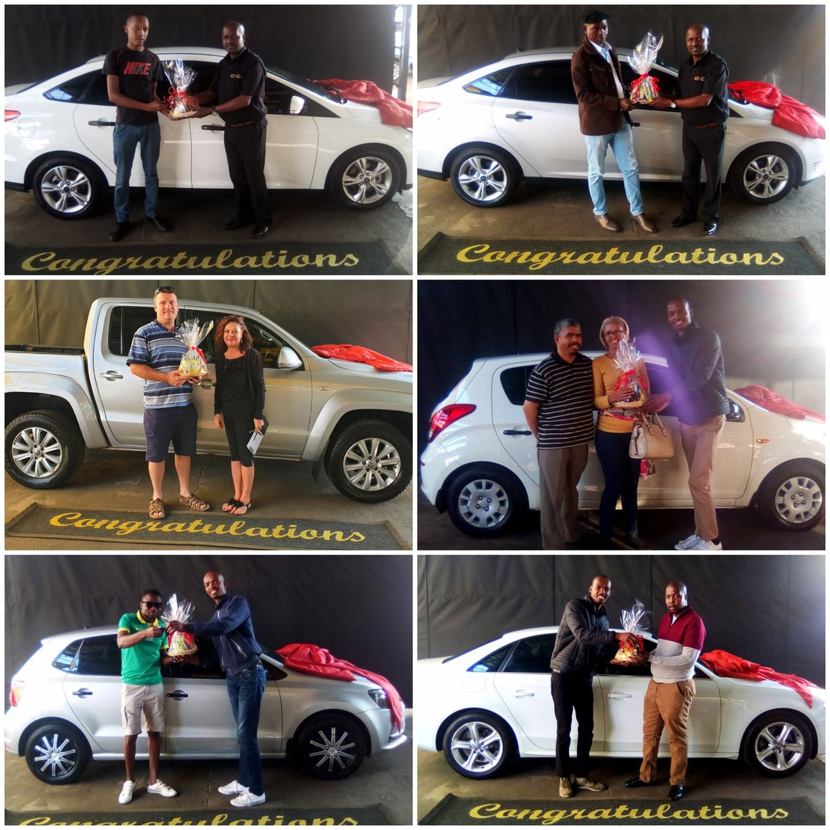 _carscom2's tweet photo. Congratulations on your new rides.Many happy and safe kilometers. Welcome to the Cars.Com2 family. Become part of our family call us for your new ride on 012 3354135 or 082497875
#cars24 #carsforsale #bakkies #forsale #family #Congratulations https://t.co/3Z7ZA3r5mj