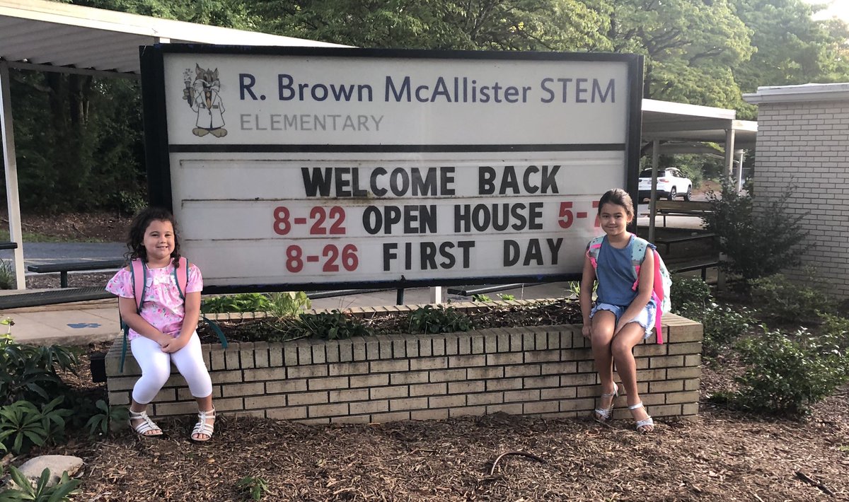 kyates's tweet photo. 1st day of 2nd and 3rd grade and 15th year in education! We are excited for a great year 📚📓✏️ https://t.co/zhxyvET68A