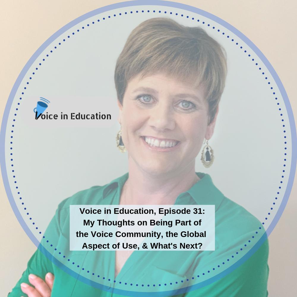 juliedavisEDU's tweet photo. Episode 31 of Voice in Education: Reflections on the voice first community, the global impact of voice, and what's next? Enable the "Voice in Education" flash briefing on your #Alexa device or listen here: https://t.co/tAnxQowTPj #voiceedu #voicefirst #alexa4edu @solyarisoftware https://t.co/rWQemR3KUa