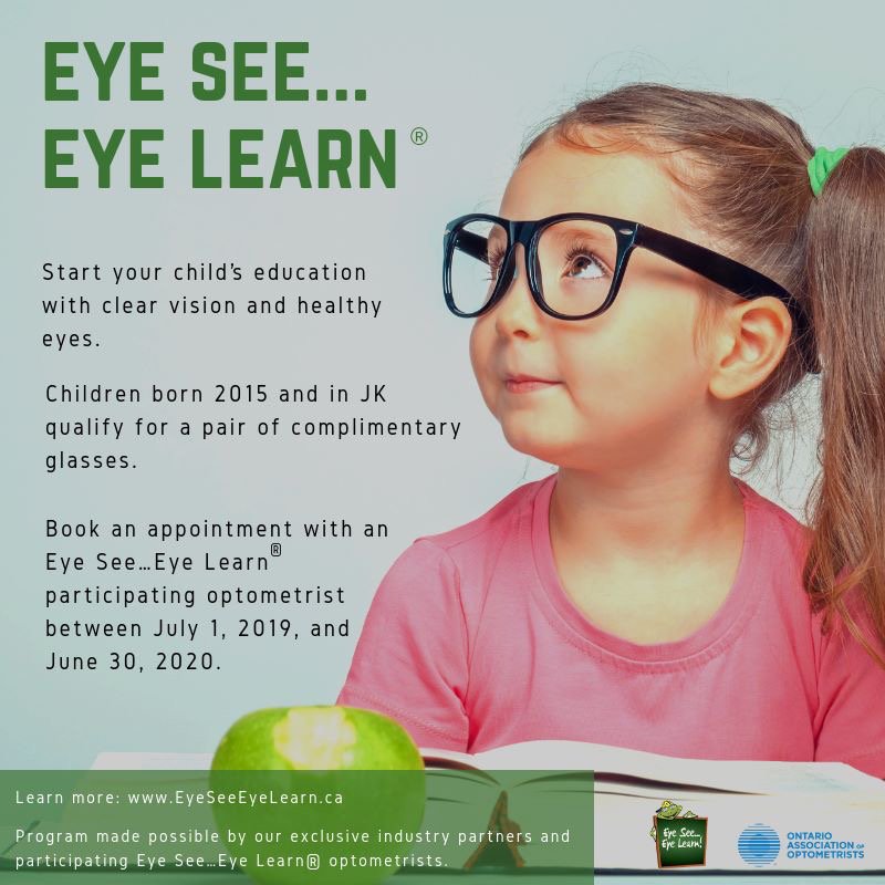 LifetimeStMarys's tweet image. We participate in the Eye See . . . Eye Learn program!  If your JK student needs glasses, he or she  will qualify for a pair that is absolutely FREE!  Book your child&apos;s appointment today! 519-284-1540. #eyeseeeyelearn #kidsvisionmatters #seeingislearning