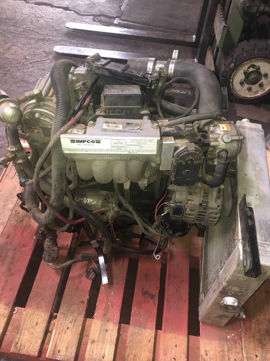 PartsLift's tweet photo. This GM 1.6L runner is complete with an Impco LPG system and radiator. Let’s turn this thing around....
#gm #tennant #impco #lpg #propane #engine #materialhandling #singlesource #forklift #lifttruck #forklifts #lifttrucks #facilitymaintenance #doitall https://t.co/uSAEQtMsqX