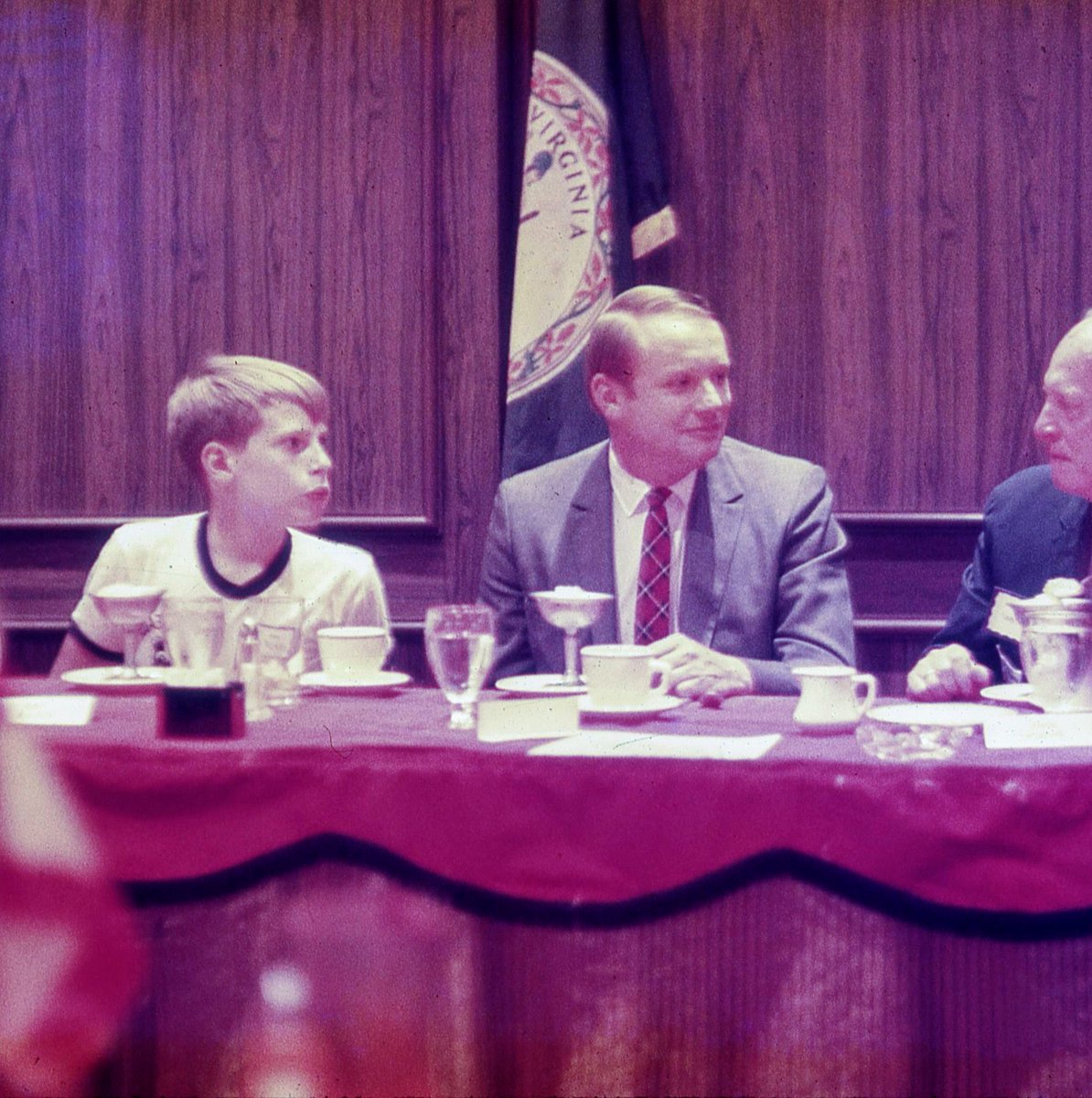 ctadhale's tweet photo. I have had the good fortune to meet many notable people including 4 Presidents.  But I was most thrilled by this breakfast 50 years ago today! #neilarmstrong #moonlanding https://t.co/cBZBFG3GPE