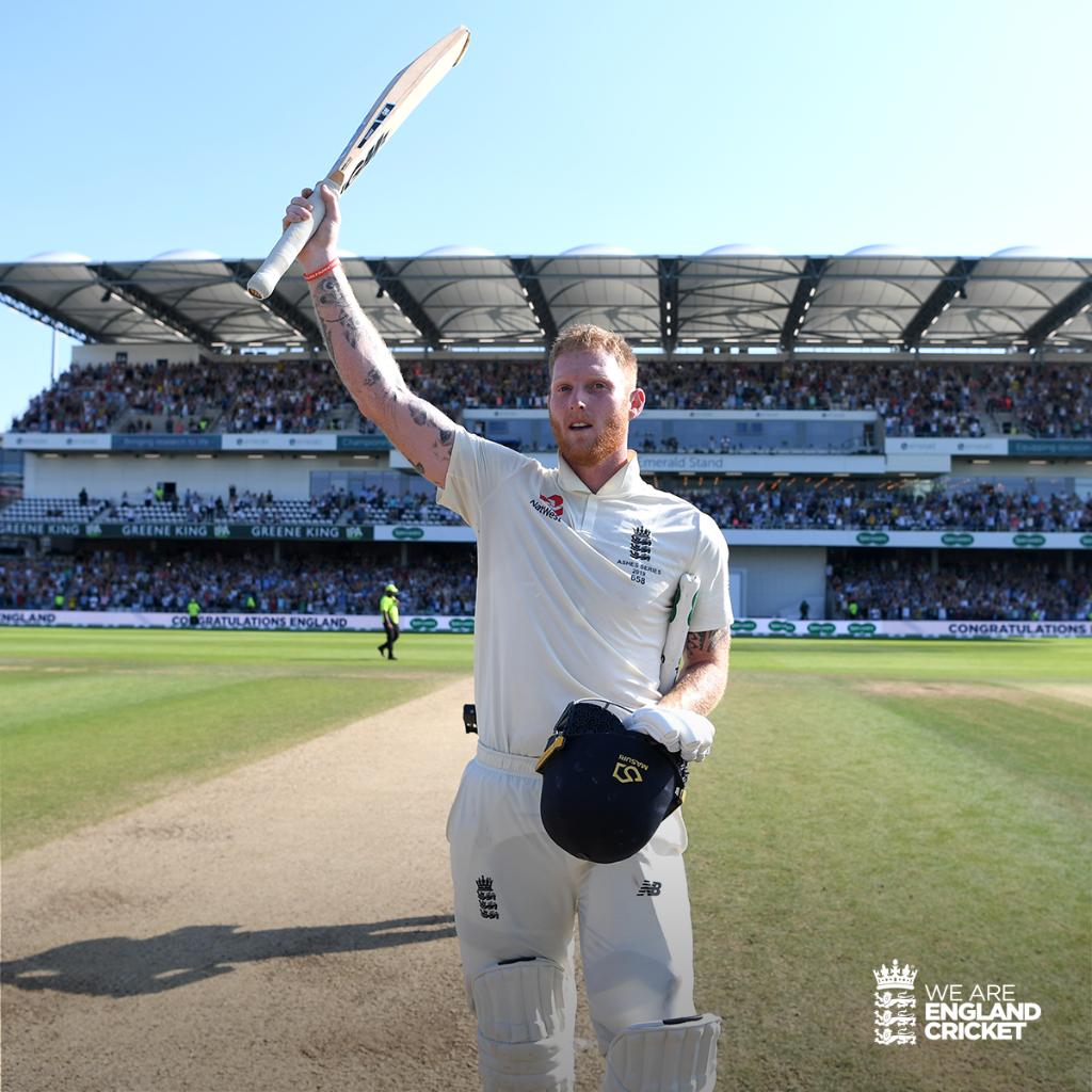 englandcricket's tweet photo. 📈 Our highest ever run chase 
🤝 Second highest tenth-wicket partnership ever to win any Test
💪 The most sixes (8) ever by a batsman in an Ashes innings 
🦁 Our first Test win by one wicket since 1923

Heroic. https://t.co/BRcqL56HMI