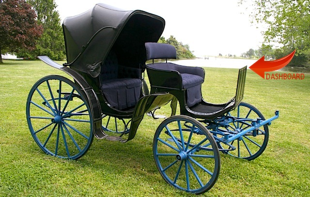 c0nc0rdance's tweet photo. My other favorite etymological vestigial term:
Horse drawn buggies had a board to block mud dashed up (thrown up) by horse hooves.

And that's why your Infiniti QX80 has a device called a dashboard: because Victorian Era buggy drivers didn't want horsesh*t in their mouths. https://t.co/nZ7K1ktjoV