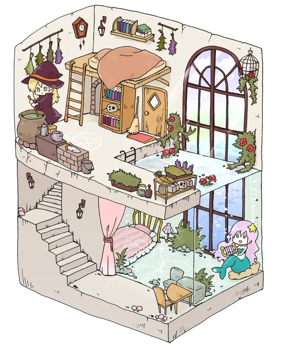 #何度でも見てほしいお気に入りを貼るタグ
こういうちまちまっとしたやつ最近描いてないのでまた描きたいな～ 