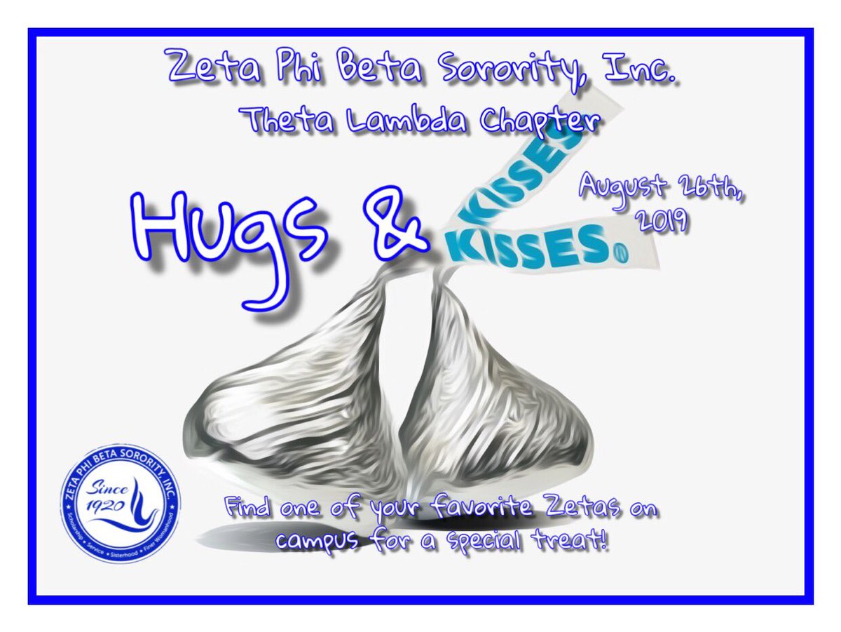 HAPPY FIRST DAY OF THE SEMESTER! Find a Zeta on Campus today and you’ll receive a special treat! 💙 (Hint: Sykes, church street, the quads, etc.)  #fall19 #firstday #hugsandkisses #zphib