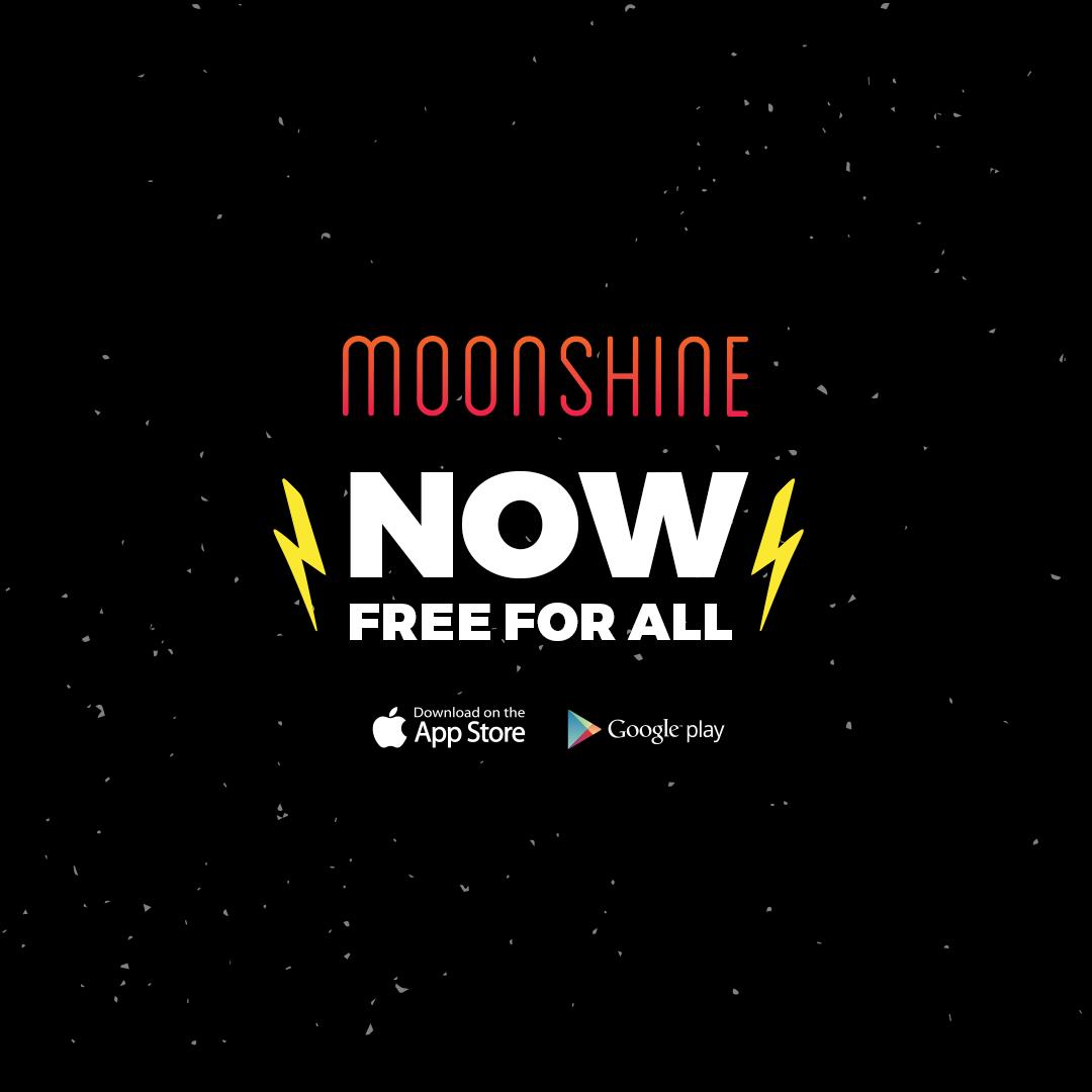 You’re going to share this post with your friends. Why? Because Moonshine is now completely free for everyone!!  Download here bit.ly/2Zo7RtV