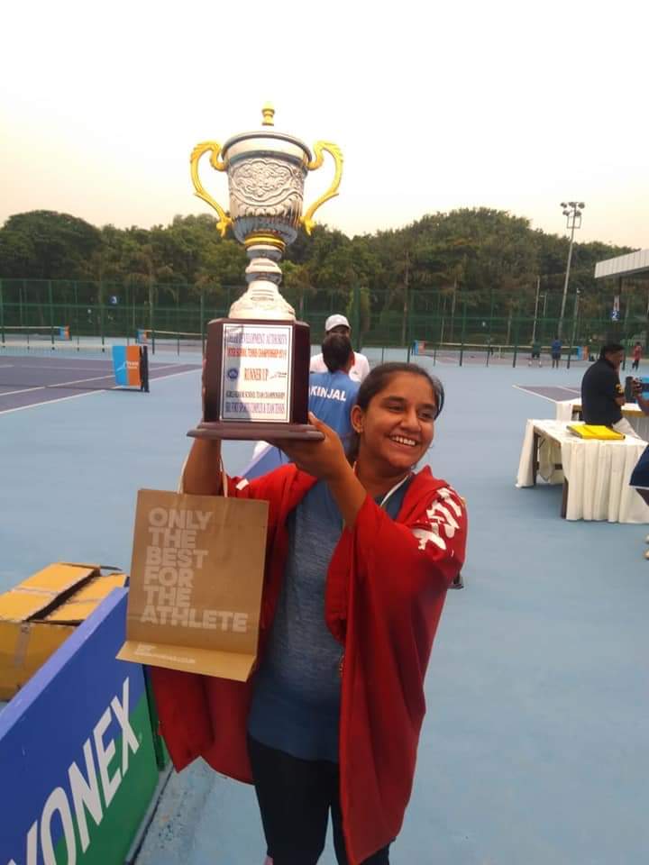 SchoolAjanta's tweet photo. @schoolajanta basks in the glory of the stupendous victory of their senior lawn tennis girls' team (Manshi Sharma, Ananya Kumar and Muskan Yadav (Second position))as they clinched the winning trophy in the Inter School Lawn Tennis Championship held at New Delhi on 22nd Aug'19. https://t.co/TNHczKGZtD