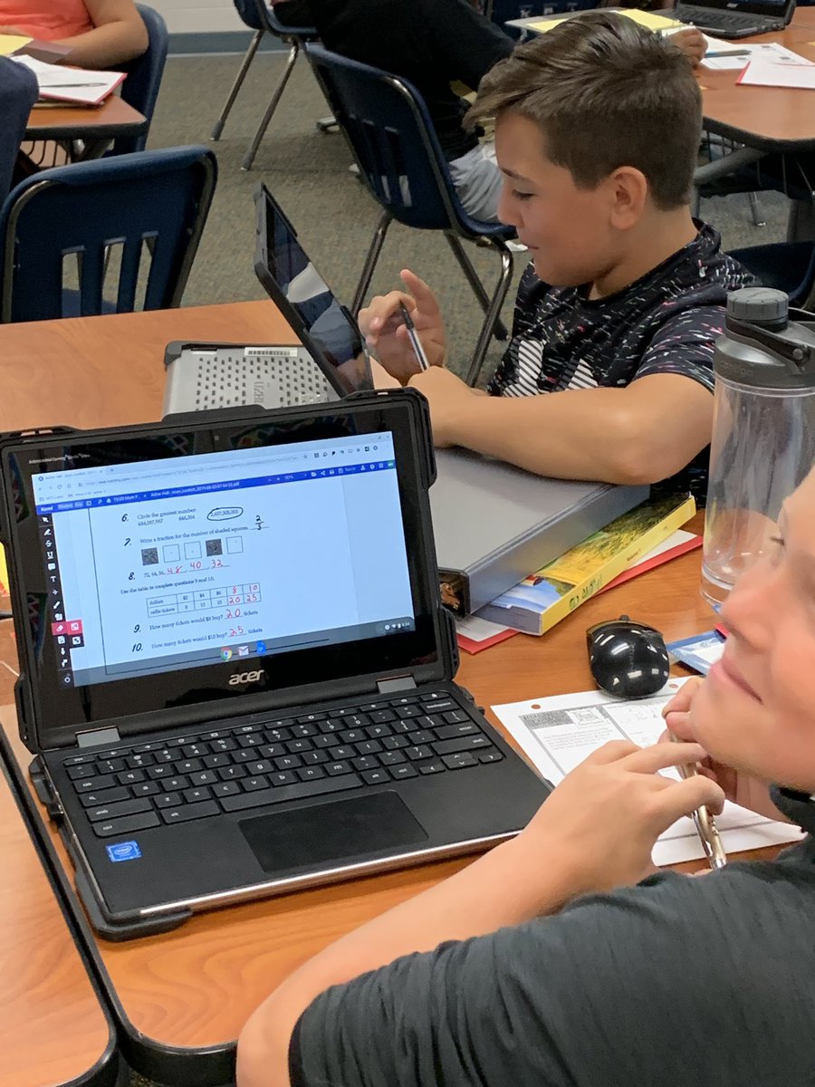 MIS_SocialMedia's tweet image. Mrs. Collett’s 5th Math class is starting their Monday off right, using Kami digital apps to annotate and solve problems during their morning mini lesson! #BeMIS #SquireTech