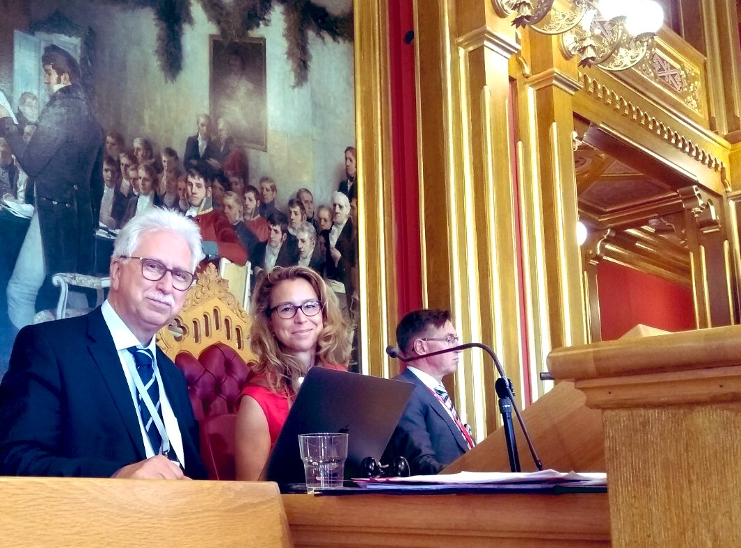 carola_veit's tweet image. #Oslo #Storting #BSPC #Ostseeparlamentarier #Konferenz Chairing the Session about Cooperation #dialogue #balticsea  #hhbue