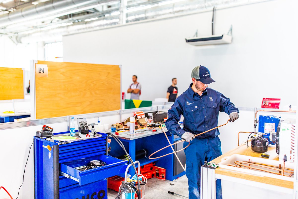 Skills_NS's tweet photo. The whistle has blown, and Zach has officially completed his 4-day refrigeration &amp; air conditioning competition in Russia at WorldSkills Kazan 2019! To say we're proud of this guy is an understatement! Well done, Zach!

Photo credit to @WorldSkills

#WSTC2019 #Complete #Champion https://t.co/n2p9SOLzzX