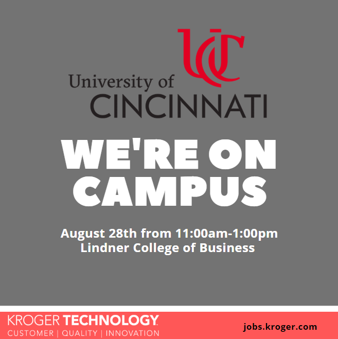 We will be at the <a href="/LindnerCollege/">Lindner College of Business</a> this Wednesday so be sure to stop by and network with us!
