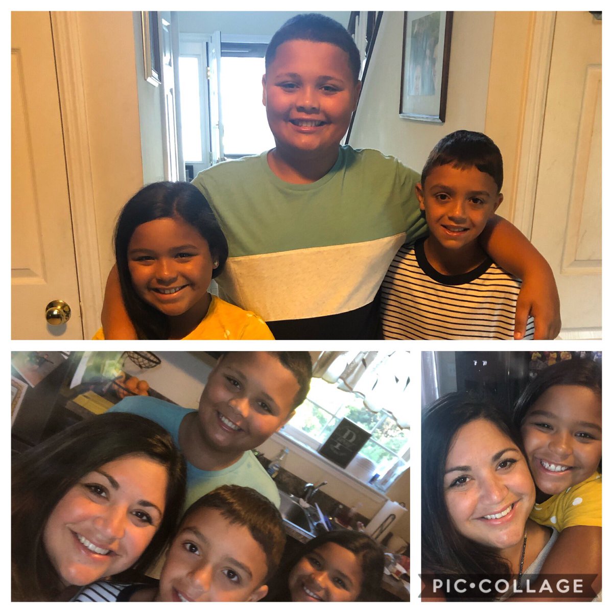 KristinMPerez's tweet photo. Wishing my babies a great first day of school. Time to conquer the school year while being an outstanding student and great friend. Please make sure to keep those smiles on your faces, you light up the world with them. @CoachRickPerez https://t.co/QL6VYcu3JH
