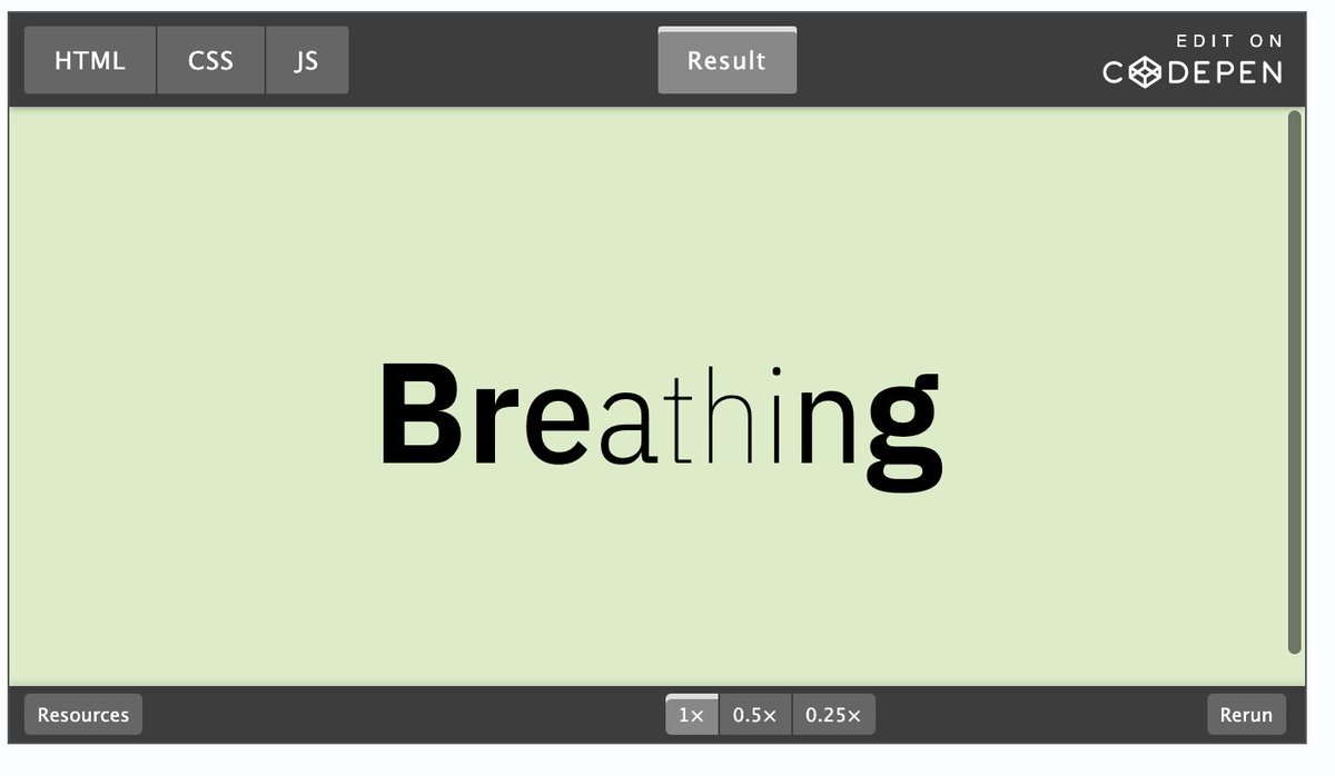 PlauDesign's tweet photo. Dica muito legal do @rodrigogrundig: Animando uma Variable Font com #CSS e uma pitada de #JS https://t.co/59xksgBkJZ #variablefonts #css #animation #ibmplex https://t.co/sF1M4ke4Ez