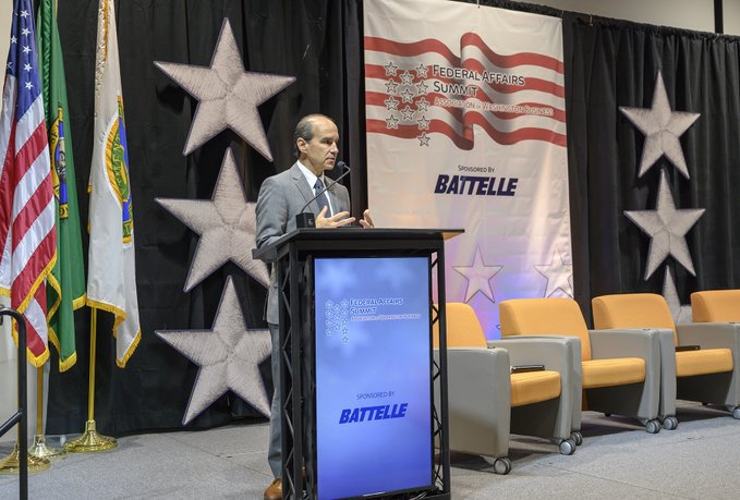 TVWnews's tweet photo. @ENERGY Under Secretary of Energy Mark Menezes delivers the Lunch Keynote Address at @awbolympia Federal Affairs Summit in Richland. Watch online here: https://t.co/JLqJaRU5tm (Photo: Brian Mittge/AWB) #tvwnews #waleg #awbfedtalk https://t.co/2dcslmb70P