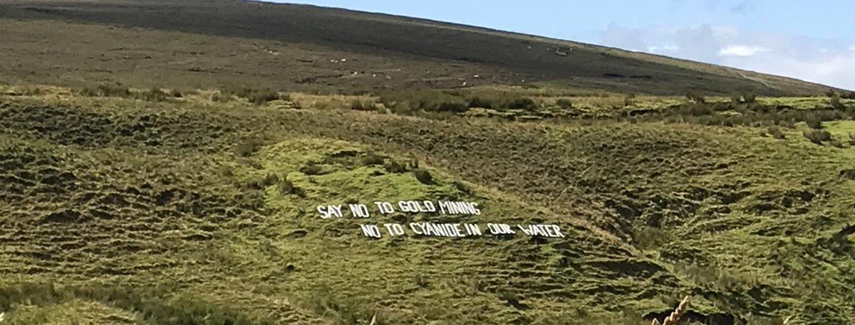 LeftBlocIreland's tweet photo. Niamh Ní Bhriain: Canadian company #DalradianGold wants to develop a gold mine in the hills of #Tyrone, which may use cyanide &amp; mercury - while protestors face intimidation from the #PSNI https://t.co/Uot0tAZ0Lx @SaveOurSperrins @TNInstitute #IrishBroadLeft https://t.co/qqF2d6WUnh