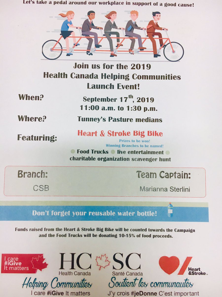 Maria_Managing's tweet photo. Calling all #CSB colleagues! Whoβs ready to pedal around Tunneyβs and raise money for a good cause? π² Contact me to join our team! #iGive @CSBHC2_DGSGSC2 #charitablecampaign #bigbike https://t.co/dW3qKL2FYN