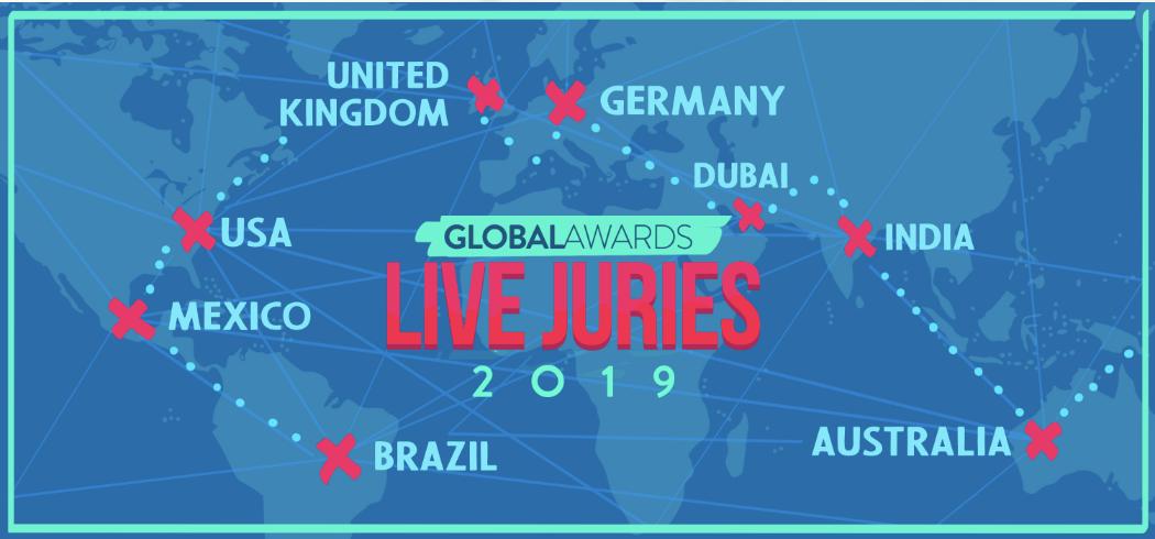 GlobalAwards's tweet image. This year we came up with 8 different locations: Australia, Brazil, Germany, India, Mexico, Dubai, United Kingdom, and the USA
See below to hear what some of our hosts had to say...
And to read more about the juries.
#NYFGlobals2019 #25yearsofGlobals 
newyork-festivals.squarespace.com/livejury