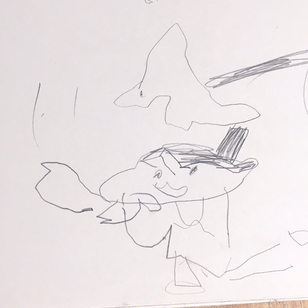 私のスキルが娘に如実に受け継がれていてちょっと泣いてる
自分が描いた絵を子供が真似してくれるのめっちゃ嬉しいな 