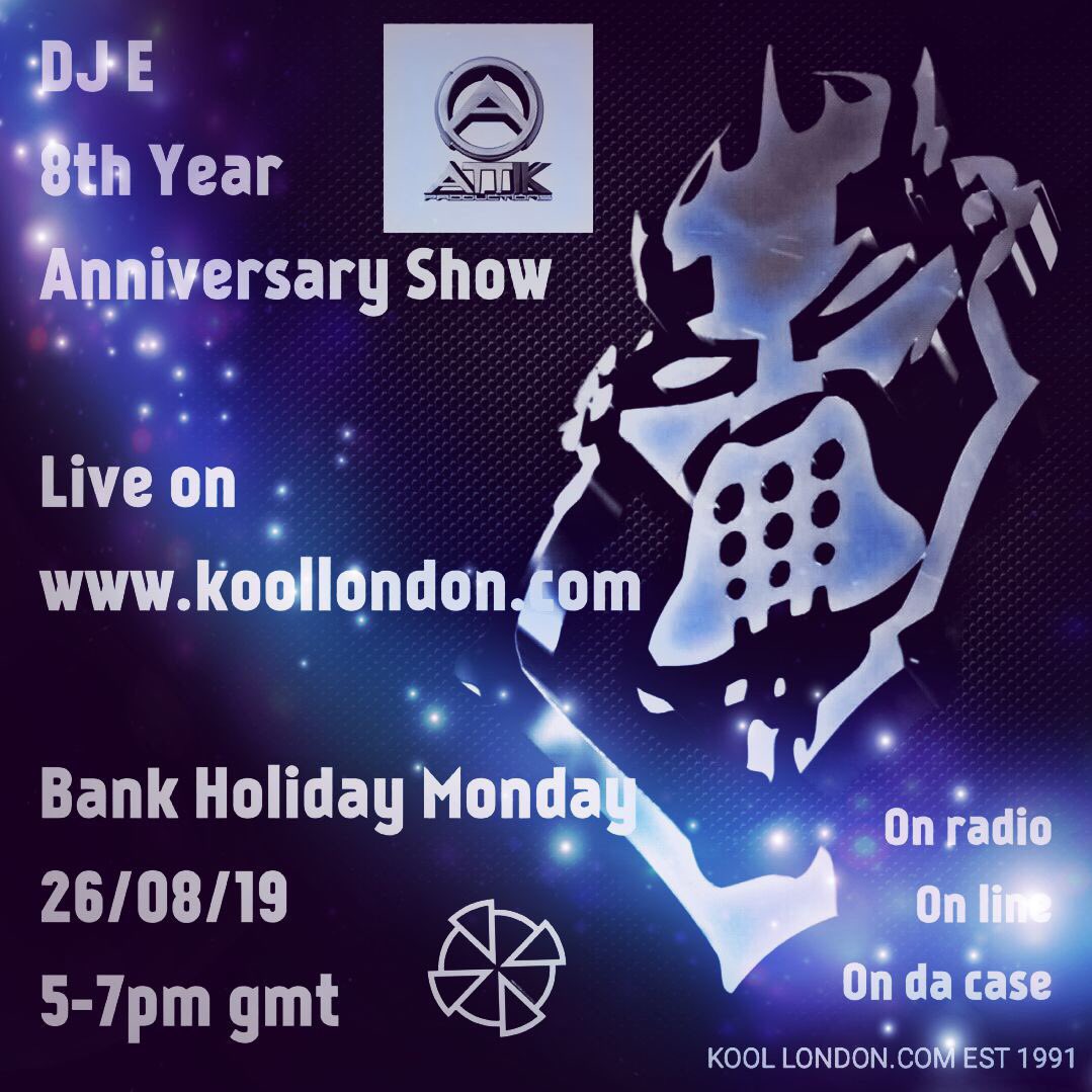 Good afternoon all, I’m back on the mighty koollondon.com today from 5-7pm gmt, it’s my 8th Year this month Ive been on this amazing station, gonna be playing some older bits to celebrate and also as it’s a bank holiday 😊🔊 🖤 #dnb #drumandbass #darkside