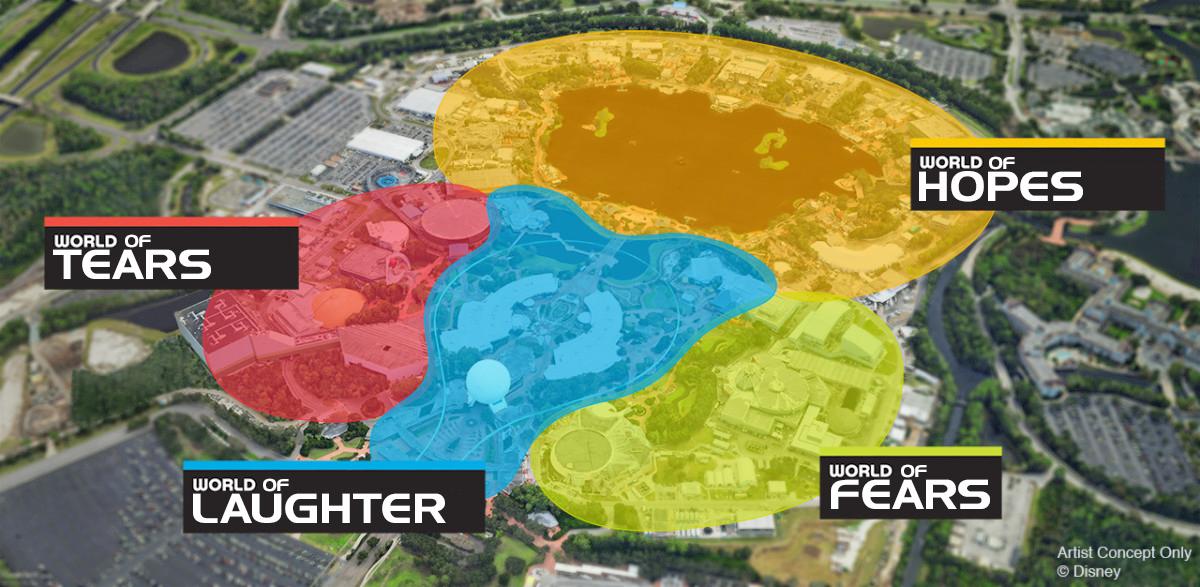 WaltsFrzenHead's tweet photo. Introducing the new Worlds of EPCOT https://t.co/o4fbLyMtPT