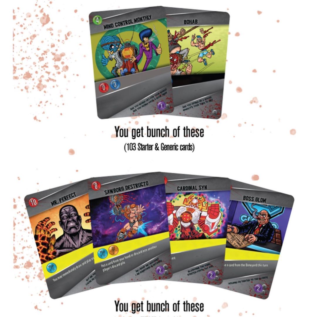 gwar's tweet photo. Preview of the GWAR vs Time card game. Pre-order it at https://t.co/AxrvF4HS26. You have until Wednesday August 28th. Don’t be a slacker, BUY OR DIE! 👹🕙🃏#GWAR #GWARvsTime https://t.co/FJZ0di0DQZ
