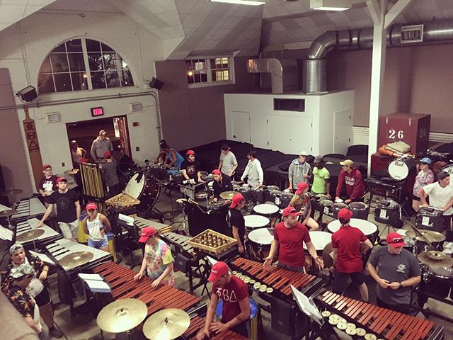 Full House achievement unlocked 🔓#umassdrumline #umasspit #alltogethernow #firstfullensemble #latergram