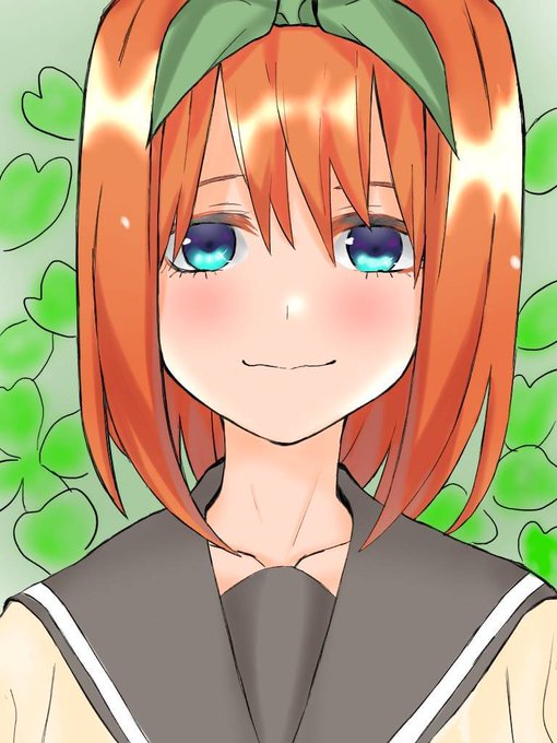 りゅせー🎨💣🪚さんがTwitterに投稿した中野四葉(五等分の花嫁)のイラスト。