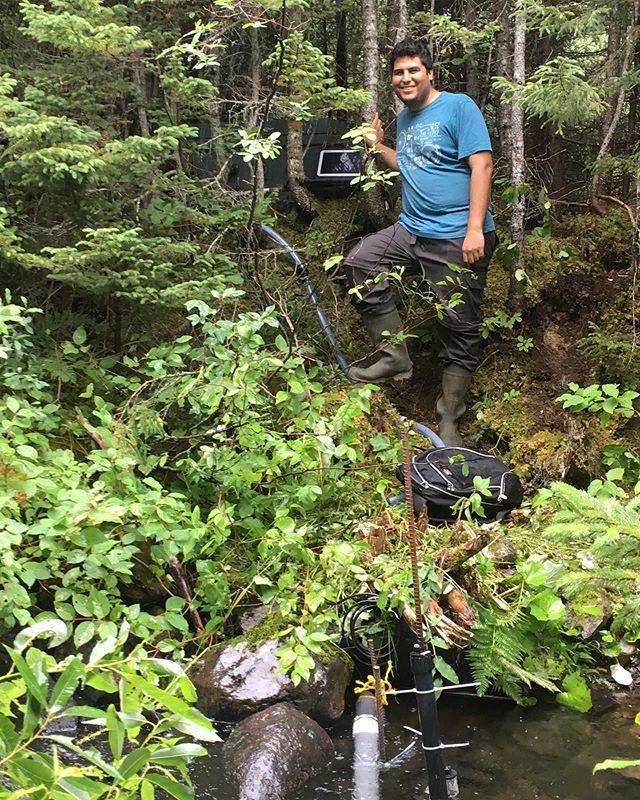 NLBELT's tweet photo. Christian gets the upper Horseshoe Brook site instrumented for absorbance. We are ready for the ET shutdown!! https://t.co/z690MTUA1m https://t.co/TF0fZu8HkL